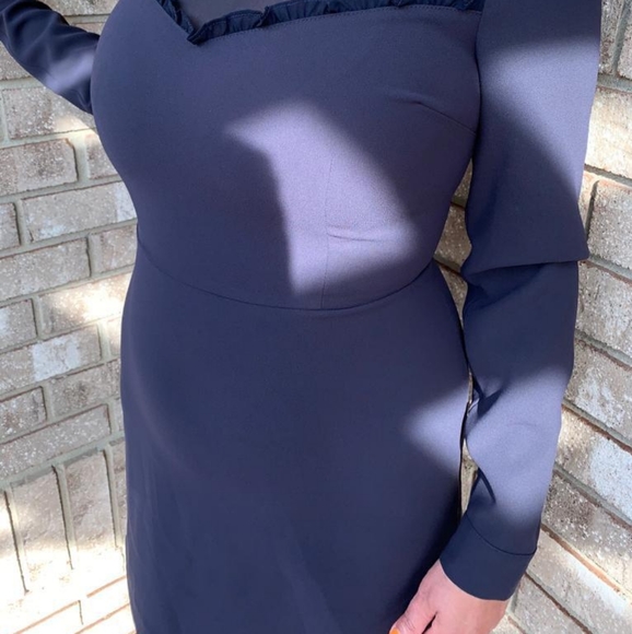 Marciano Fitted Body Con Dress with Mesh Details - Picture 5 of 5